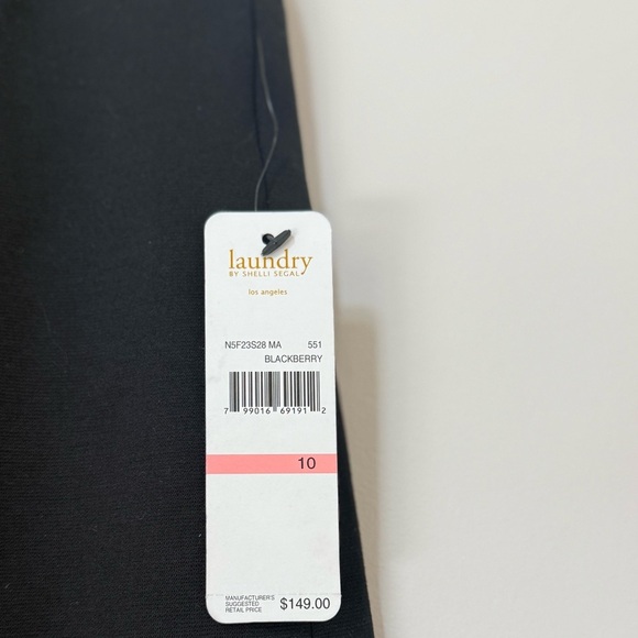 Laundry Shelli Segal Pencil Skirt Women's Size 10 Stretch Black Purple - Picture 2 of 7